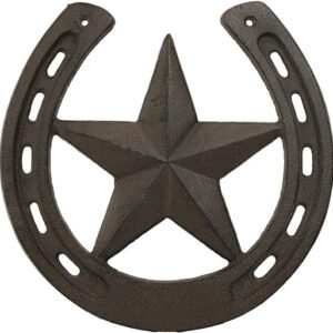 Rustic Cast Iron Horseshoe Wall Decor