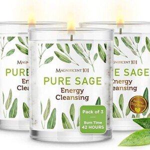 Sage Smudge Candle Set | 3 Candles