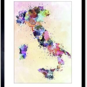 Sardinia Sicily Framed Print – Paint Splash