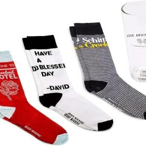 Schitt's Creek Socks & Pint Glass Set