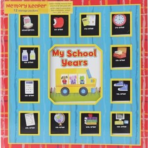 School Years Memory Keeper - Red/Blue
