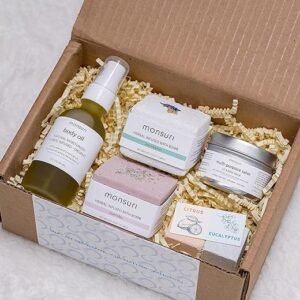 Self Care Spa Kit: Natural Bath Accessories