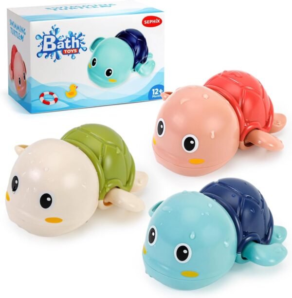 SEPHIX Cute Turtle Bath Toys