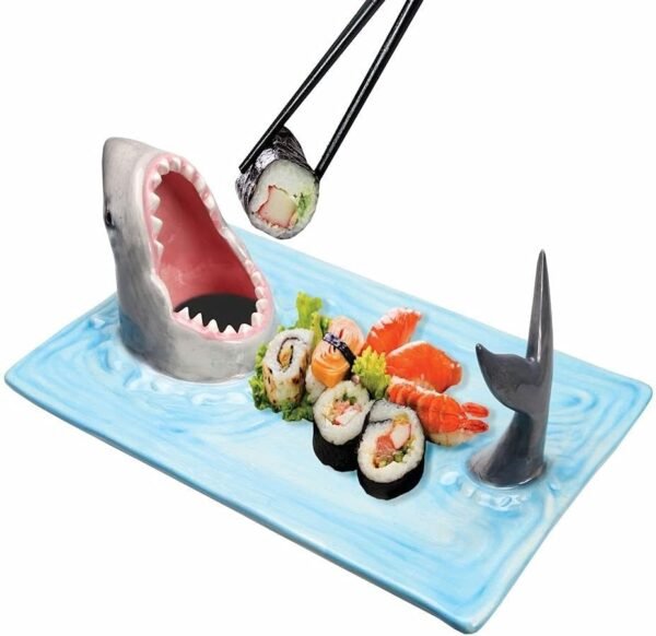 Shark Attack Sushi Plate - Ceramic Serving Tray