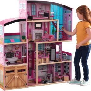 Shimmer Mansion Dollhouse for 12″ Dolls