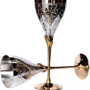 Silver Plated Handmade Wine Glasses