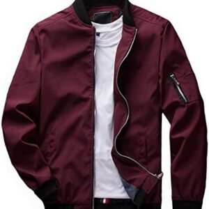 Slim Fit Lightweight Softshell Flight Bomber Jacket