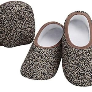 Snoozies Skinnies Slipper Socks & Travel Pouch