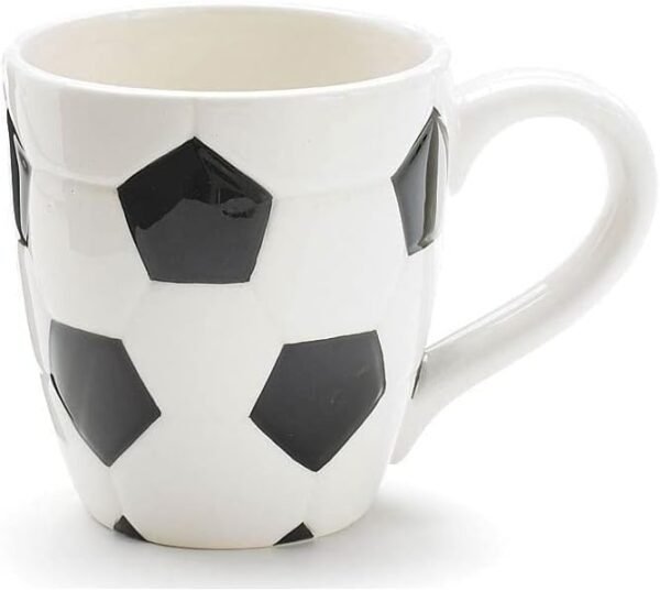 Soccer-themed Ceramic Sports Mug - 15 Oz