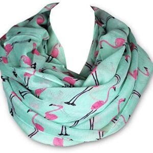 Soft Flamingo Infinity Scarf