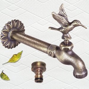 Solid Brass Hummingbird Garden Faucet