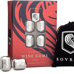 Sovrano Wine Gems - Stainless Steel Wine Chillers
