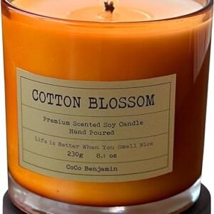 Soy Candle, 8.1 oz (Cotton Blossom)