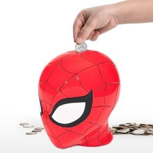 Spiderman Ceramic Coin Bank – Marvel Kids Décor