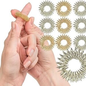 Spiky Sensory Finger Rings – Acupressure Fidget Toys