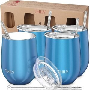 Stainless Steel Stemless Wine Glasses