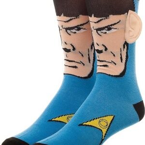 Star Trek Spock Crew Socks, Blue