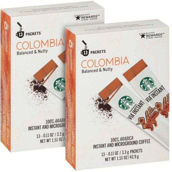Starbucks Instant Colombia Coffee, 26 Count