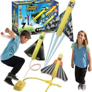 Stomp Rocket Stunt Airplane Launcher Toy