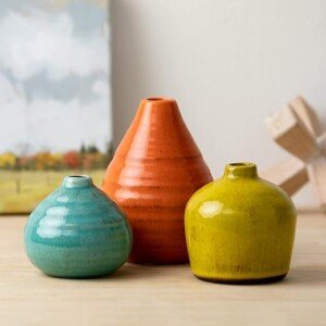 Sullivans Ceramic Vase Set – Rustic Farmhouse Décor