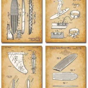 Surfboard Patent Prints – Vintage Surf Posters