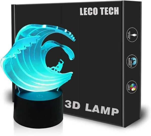 Surfing Night Light Lamp - Perfect Surfer Gift