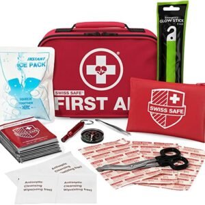 Swiss Safe First Aid Kit: 2-in-1 + Bonus