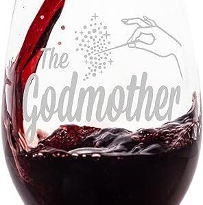 The Godfather Etched Stemless Wine Glass