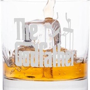 The Godfather Etched Whiskey Glass – Officially Licensed