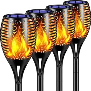 TomCare Solar Flame Torch Lights