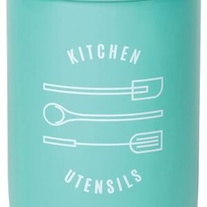 Turquoise Steel Utensil Crock by Now Designs