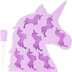 Unicorn Silicone Ice Cube Molds – Purple