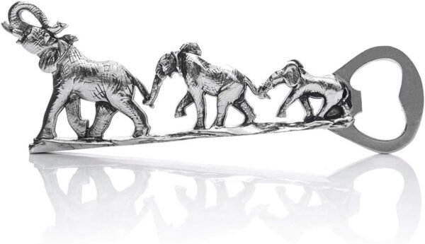 Unique Elephant Bottle Opener, Silver