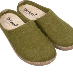 Unisex Wool Felt Slipper with Non-Slip Sole