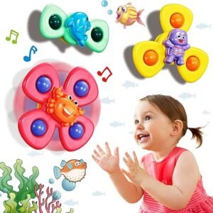 Upgrade Suction Cup Spinning Top Toy