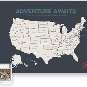 USA Adventure Map – Unframed Travel Gift