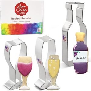 USA-made Wine and Champagne Cookie Cutters