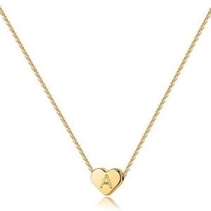 Valentine’s Day Gold Initial Necklace for Kids