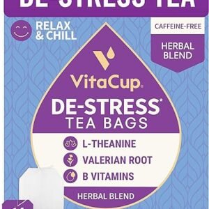 VitaCup DeStress Herbal Tea Sachet, 14 ct