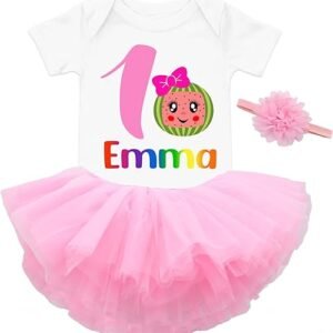 Watermelon Birthday Outfit for Baby Girl