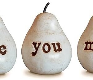 White Love You Mom Pears