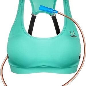 WineRack Booze Bra Flask – Adjustable and Holds 25oz (Turquoise, Large)