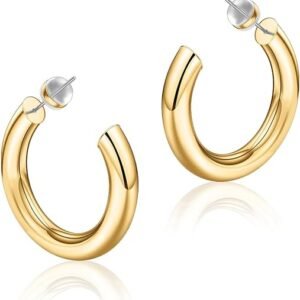 Women’s 14K Gold Plated Hoop Earrings