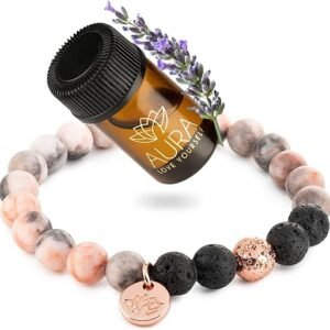 Women’s Beaded Bracelets with Lavender Oil