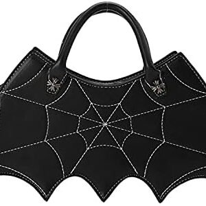 Women's Halloween Bat Spider Web Shoulder Bag