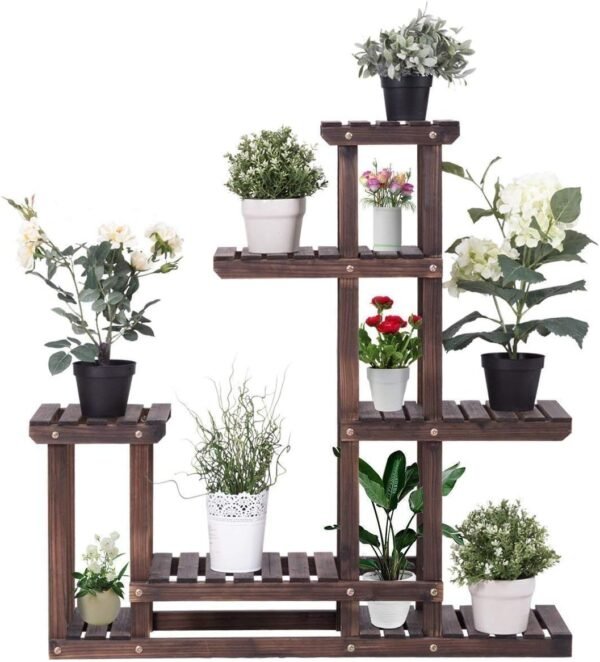 Wooden Plant Stand with 6 Tiers