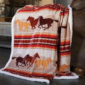 Wrangler Country Sherpa Fleece Blanket