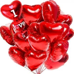 XtraLarge Red Heart Balloons Decoration Set