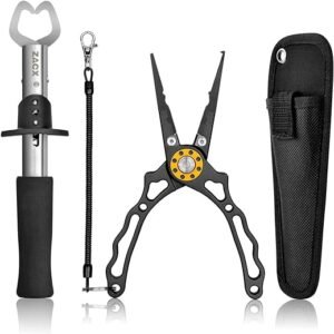 ZACX Fish Lip Gripper Pliers - Multi-Function Hook Remover