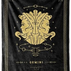 Zodiac Astrology Sign Flannel Blanket